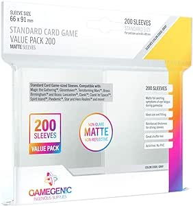Gamegenic Value Pack  - Matte Standard Card Game Sleeves (200)