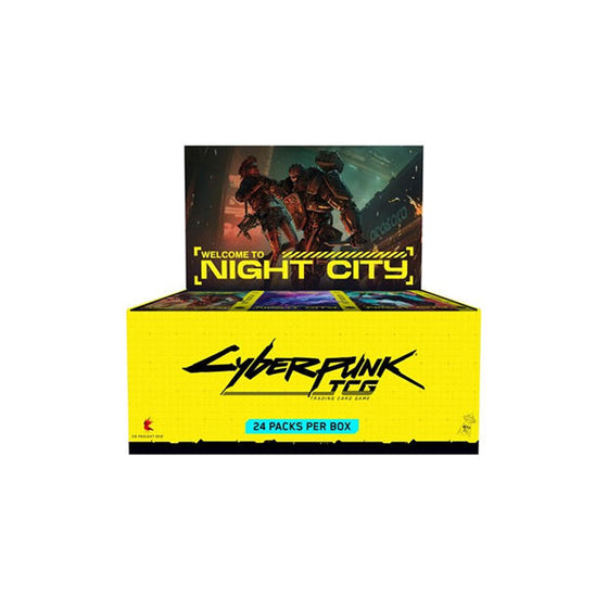 Cyberpunk TCG -Preorder  Welcome to Night City Retail Booster Display (24 Packs)