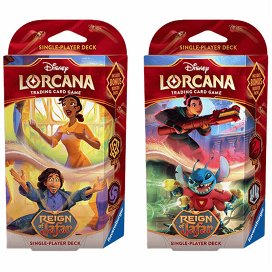Disney Lorcana: Reign of Jafar Starter Deck - Amber & Amethyst (Tiana and Bruno)