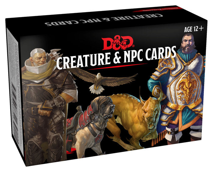 Dungeons and Dragons Monster Cards NPC s & Creatures