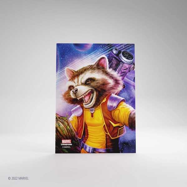 UNIT Gamegenic Marvel Champions Fine Art Sleeves – Rocket Raccoon