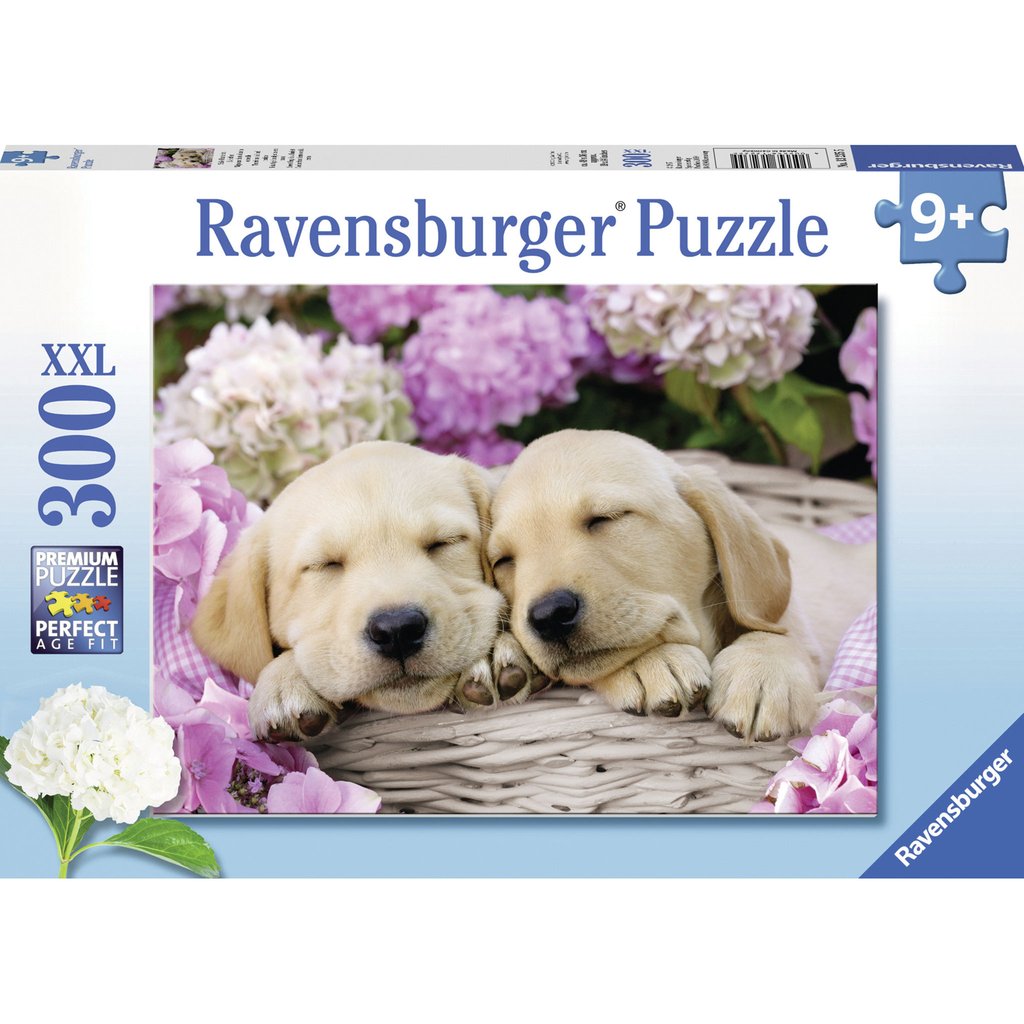 Sweet Dogs in a Basket 300pc Puzzle