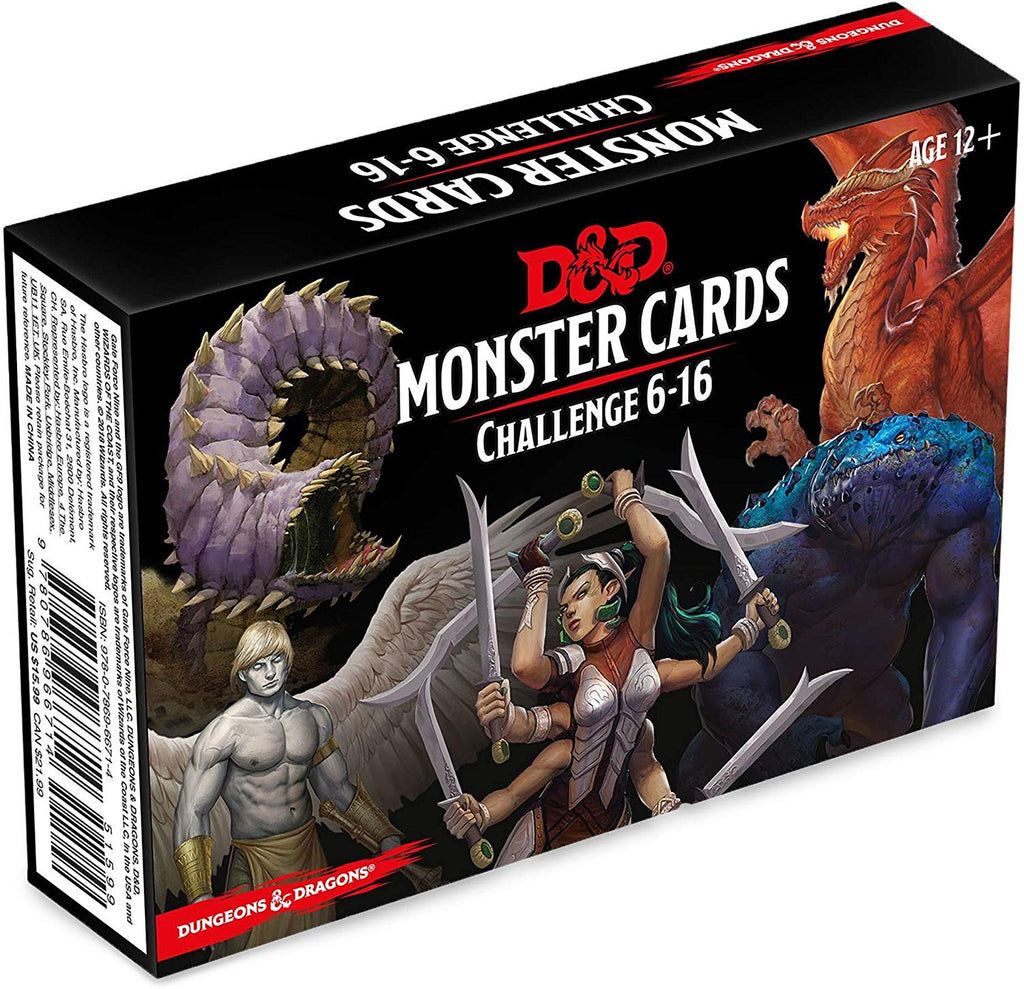 Dungeons and Dragons Monster Cards challenge 6-16