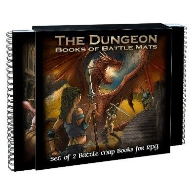 Dungeon Book of Battle Mats 2 Book Set