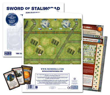Memoir '44 OP3 Battle Map - Sword of Stalingrad (torn outer sleeve)